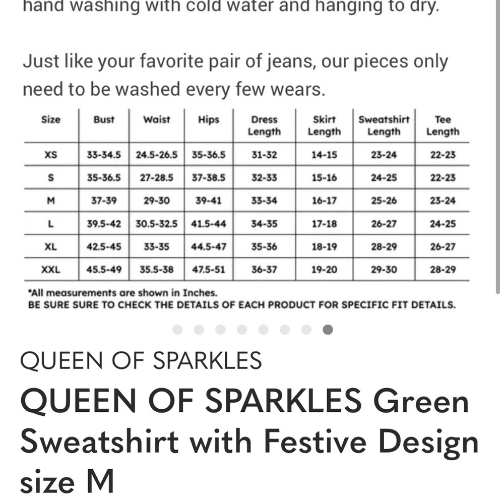 Brown Nutcracker Sweatshirt Queen of Sparkles size M - Picture 10 of 10